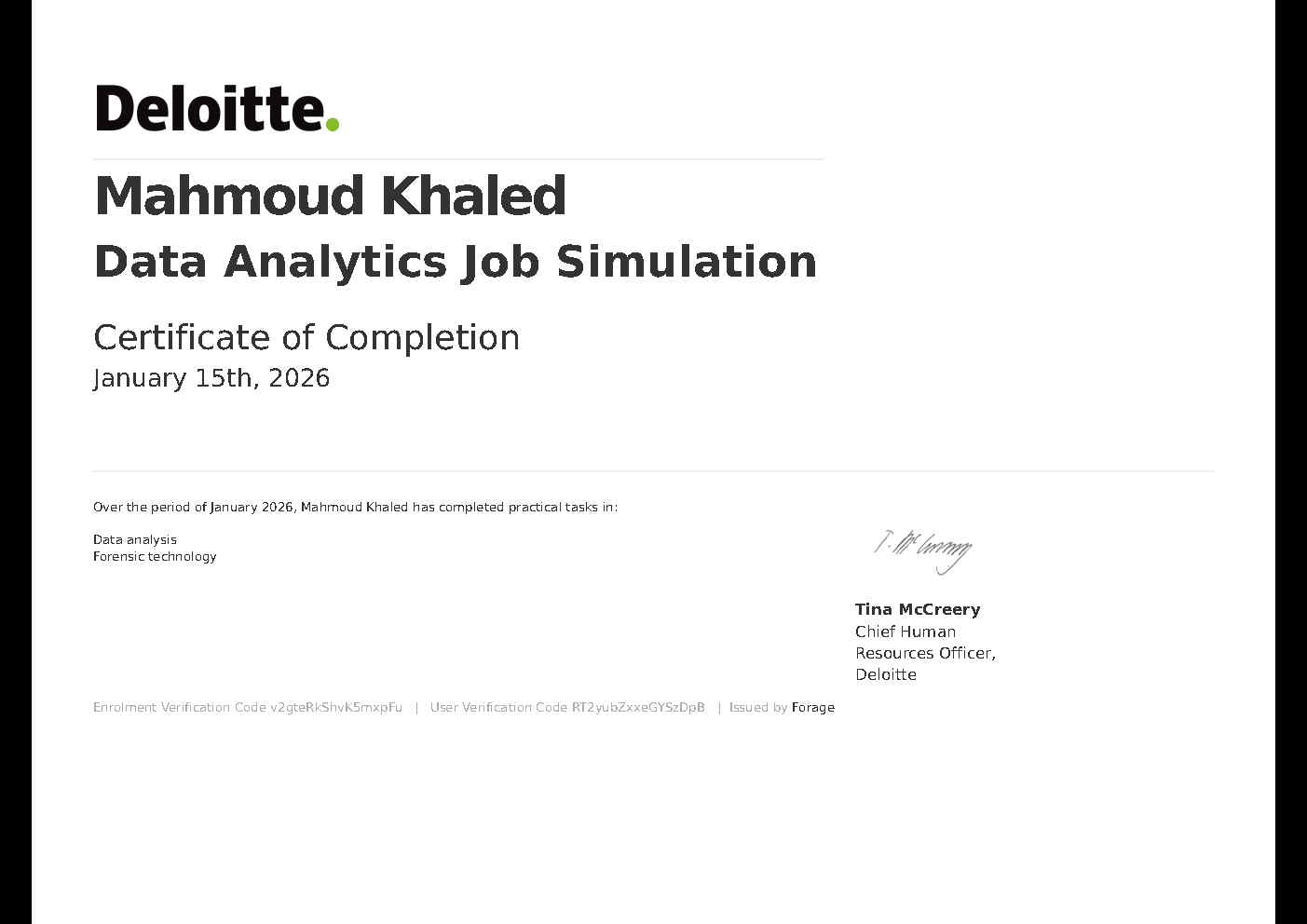 Deloitte Australia Data Analytics Job Simulation