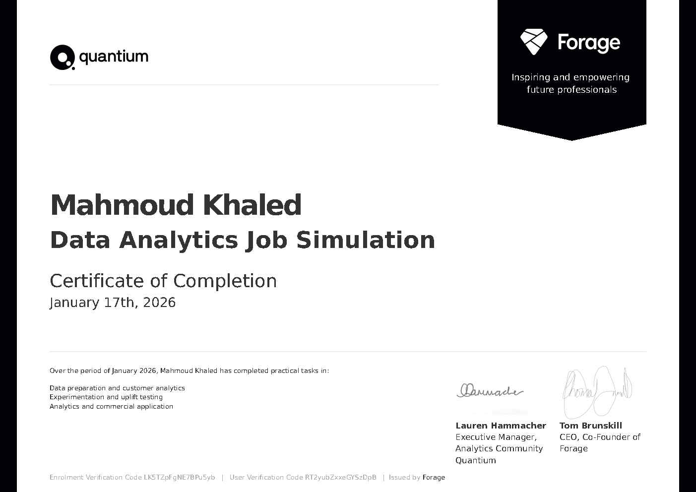 Quantium Data Analytics Job Simulation